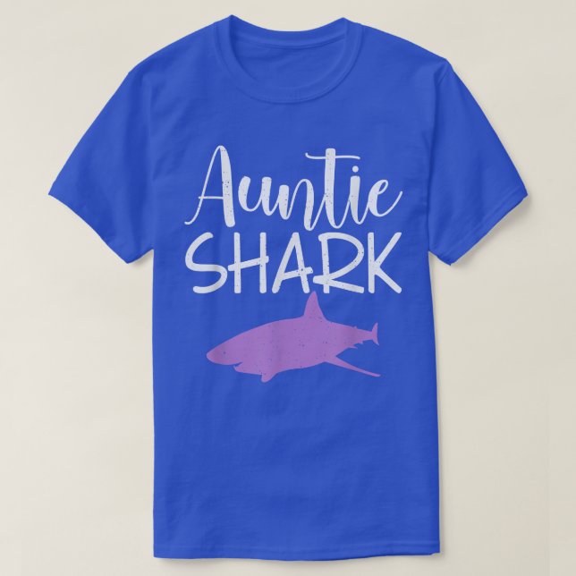 Auntie Shark Sister Family Shark Lover  T-Shirt (Design Front)