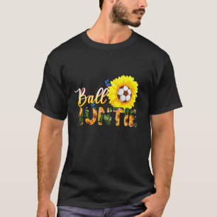 Auntie Soccer Softball Sunflower For Womens Mens M T-Shirt