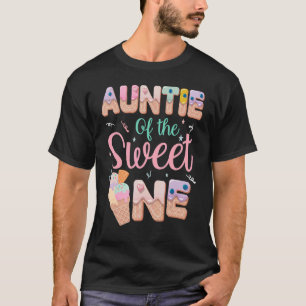 Auntie Sweet One Ice Cream 1st Birthday Family Mat T-Shirt