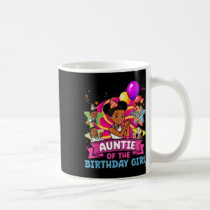 Auntie The Birthday Girl Party Pink Doll Family De Coffee Mug