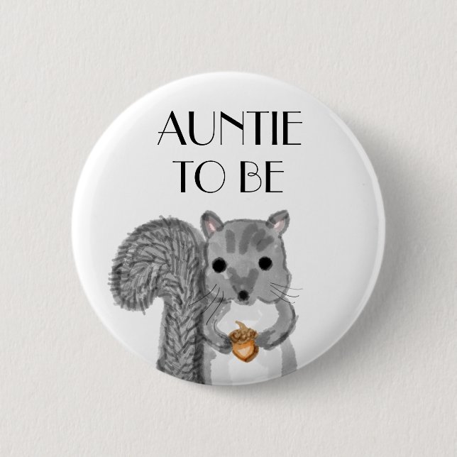 Auntie To Be Baby Shower     6 Cm Round Badge (Front)