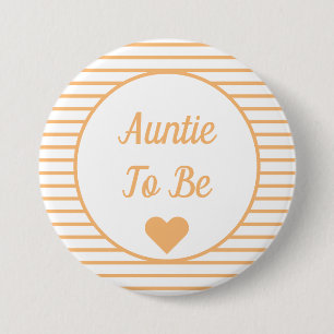 Auntie To Be Baby Shower Button