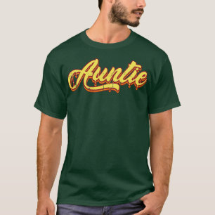 Auntie Vintage Drip Text T-Shirt