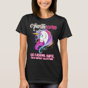 Auntiecorn Happy Mother's Day Unicorn Proud Aunti T-Shirt