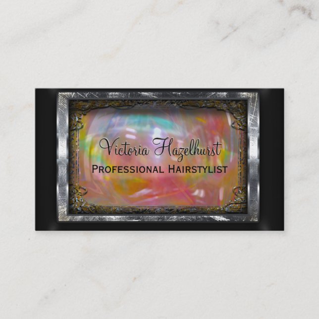 Auntielosa Elegant Professional  3.5" x 2.0" Business Card (Front)