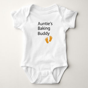 Auntie's Baking Buddy    Baking aunt, baking baby Bodysuit