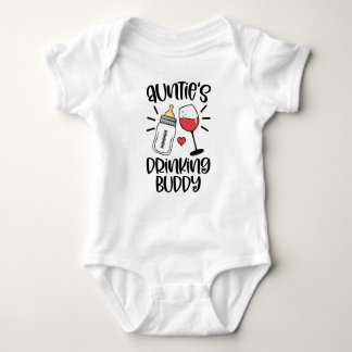 Auntie's Drinking Buddy Baby Bodysuit