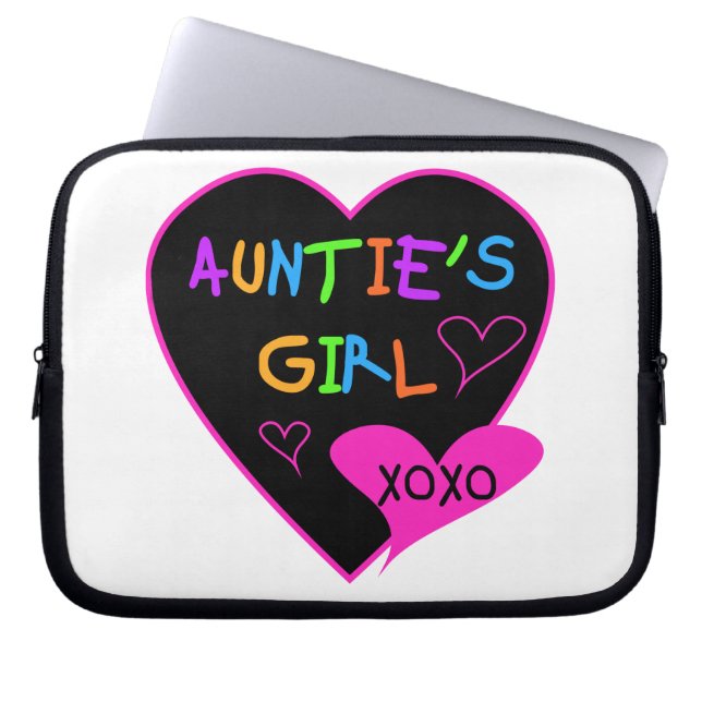 Aunties Girl t shirts, mugs, hats, and more Laptop Sleeve (Front)