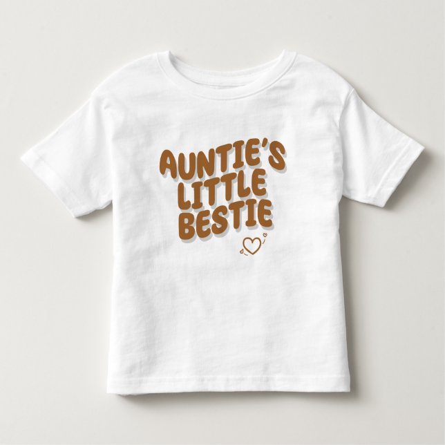 Auntie's Little Bestie Toddler T-Shirt (Front)