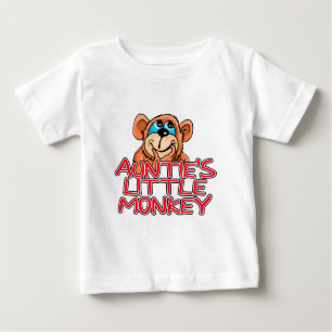 Auntie's Little Monkey Baby T-Shirt