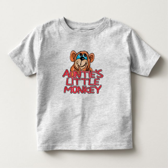 Auntie's Little Monkey Toddler T-Shirt (Front)