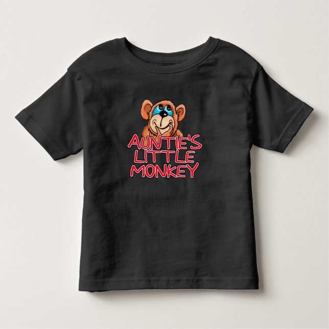 Auntie's Little Monkey Toddler T-Shirt (Front)