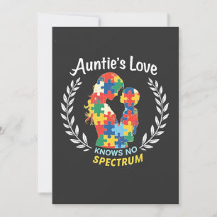 Auntie's Love Has No Spectrum Autism Awareness Holiday Card