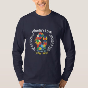 Auntie's Love Has No Spectrum Autism Awareness T-Shirt