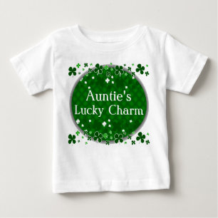 Auntie's Lucky Charm, St. Patrick's Day Baby Baby T-Shirt