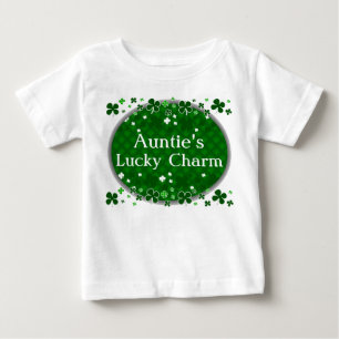 Auntie's Lucky Charm, St. Patrick's Day Baby T-Shirt