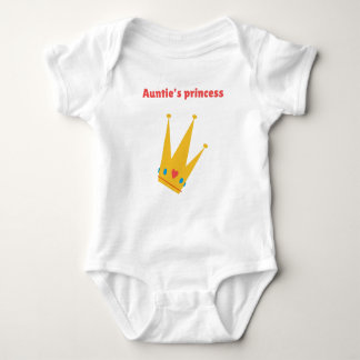 Auntie's princess baby bodysuit