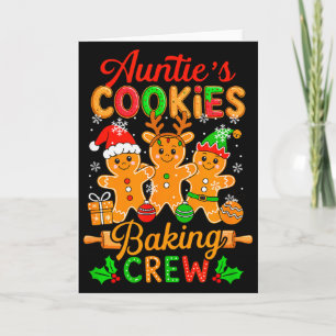 Auntie's Xmas Cookie Baking Crew Funny Baker Ginge Card