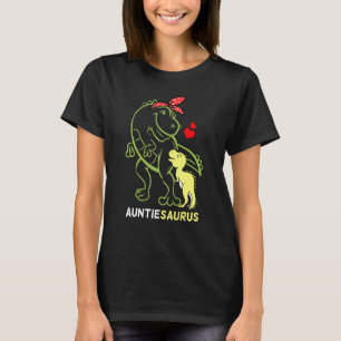 Auntiesaurus Auntie Tyrannosaurus Dinosaur Baby T-Shirt