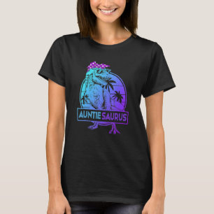 Auntiesaurus Rex Dinosaur Auntie Saurus Family Mat T-Shirt