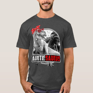 Auntiesaurus Shirt T-Rex Auntie Dinosaur