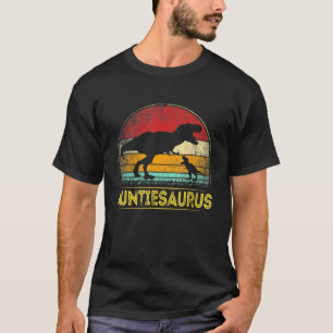 Auntiesaurus T Rex Dinosaur Auntie Saurus Family M T-Shirt