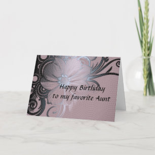 Aunt's birthday thank you card