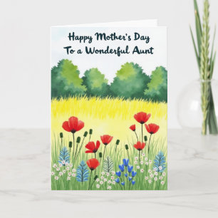Aunts Spring Mothers Day Card
