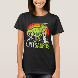 Auntsaurus Dinosaur T Rex Aunt Saurus Matching T-Shirt