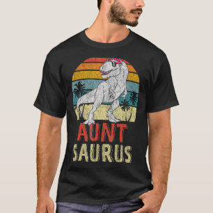 Auntsaurus T Rex Dinosaur Aunt Saurus Family Match T-Shirt