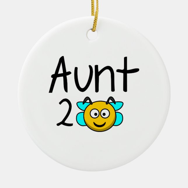 AuntUncle2Bee1A.png Ceramic Tree Decoration (Front)