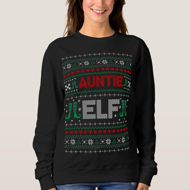 Aunty Elf Ugly Christmas Sweater (Front)