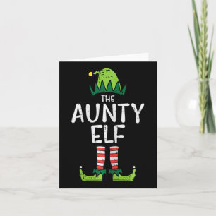 Aunty Elf Xmas Matching Christmas For Family Aunt  Card
