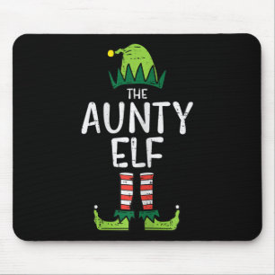 Aunty Elf Xmas Matching Christmas For Family Aunt Mouse Pad