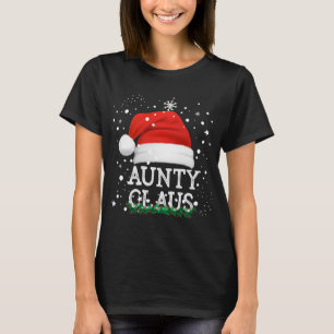Aunty Santa Claus Cute Matching Family Christmas P T-Shirt
