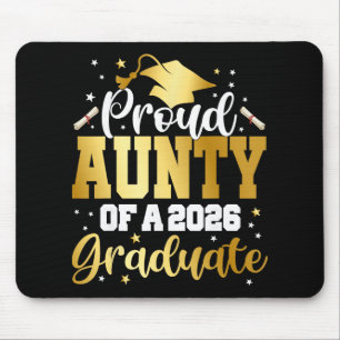 Aunty Senior 2026 Proud Aunty Of A Cl Of 2026 Grad Mouse Pad