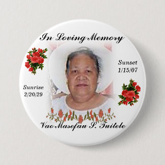Aunty Vao's funeral pin
