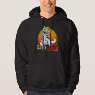 Auntysaurus Rex Dinosaur Aunty Saurus Family Match Hoodie