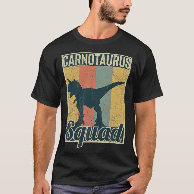 aur Carnotaurus Squad Paleontology squad funny -  T-Shirt (Front)