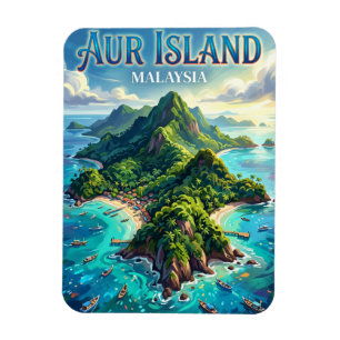 Aur Island Malaysia Magnet