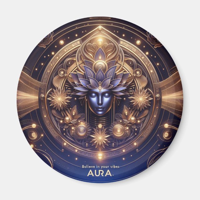 Aura11 believe in your vibes  magnet (Front)