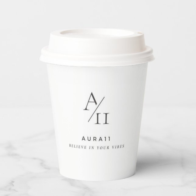 Aura11 believe in your vibes  paper cups (Front)