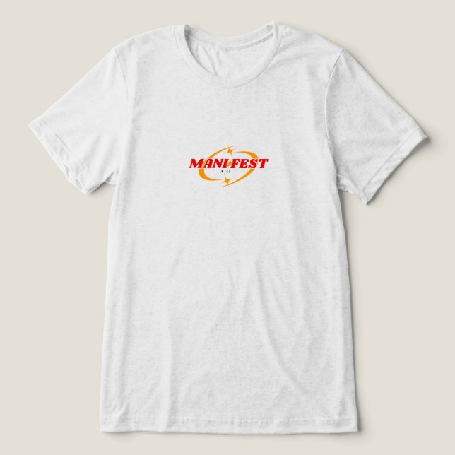 Aura11 Manifest T-Shirt Tri-Blend Shirt (Design Front)