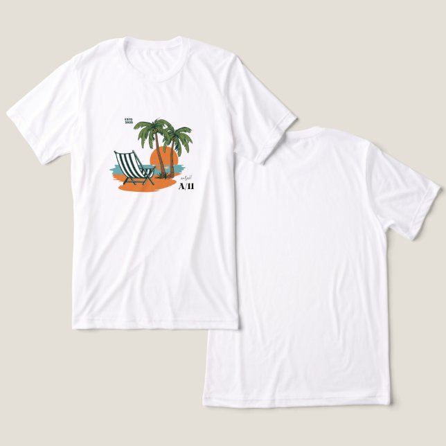Aura11 Tropical Escape Tri-Blend Shirt (Design Front & Back)