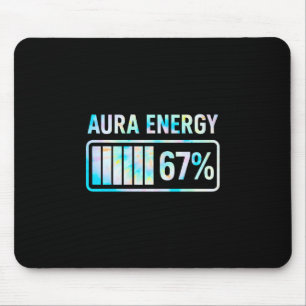 Aura Energy 67 67 Six Seven Meme  Mouse Pad