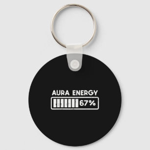 Aura Energy 67 Funny Number 6 7 Meme Kids Youth Te Key Ring