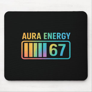 Aura Energy 67 Gen Alpha 6 7 Meme Infinite Rizz St Mouse Pad