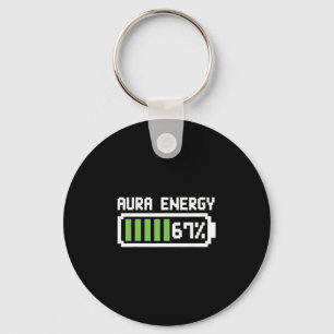 Aura Energy 67 Shirt Funny Meme Six Seven 6 7 Humo Key Ring