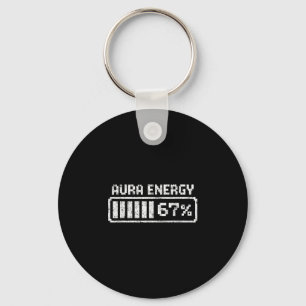 Aura Energy Six Seven 67 Meme Key Ring