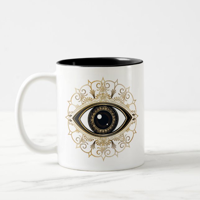 Aura Eye | Ceramic Mug | Good Energy Gift (Left)